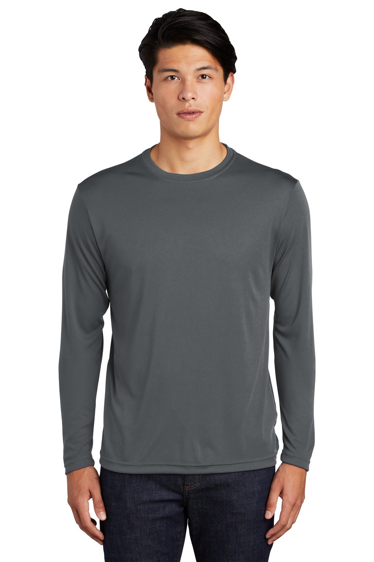 Sport-Tek Long Sleeve PosiCharge Competitor Tee - Iron Grey