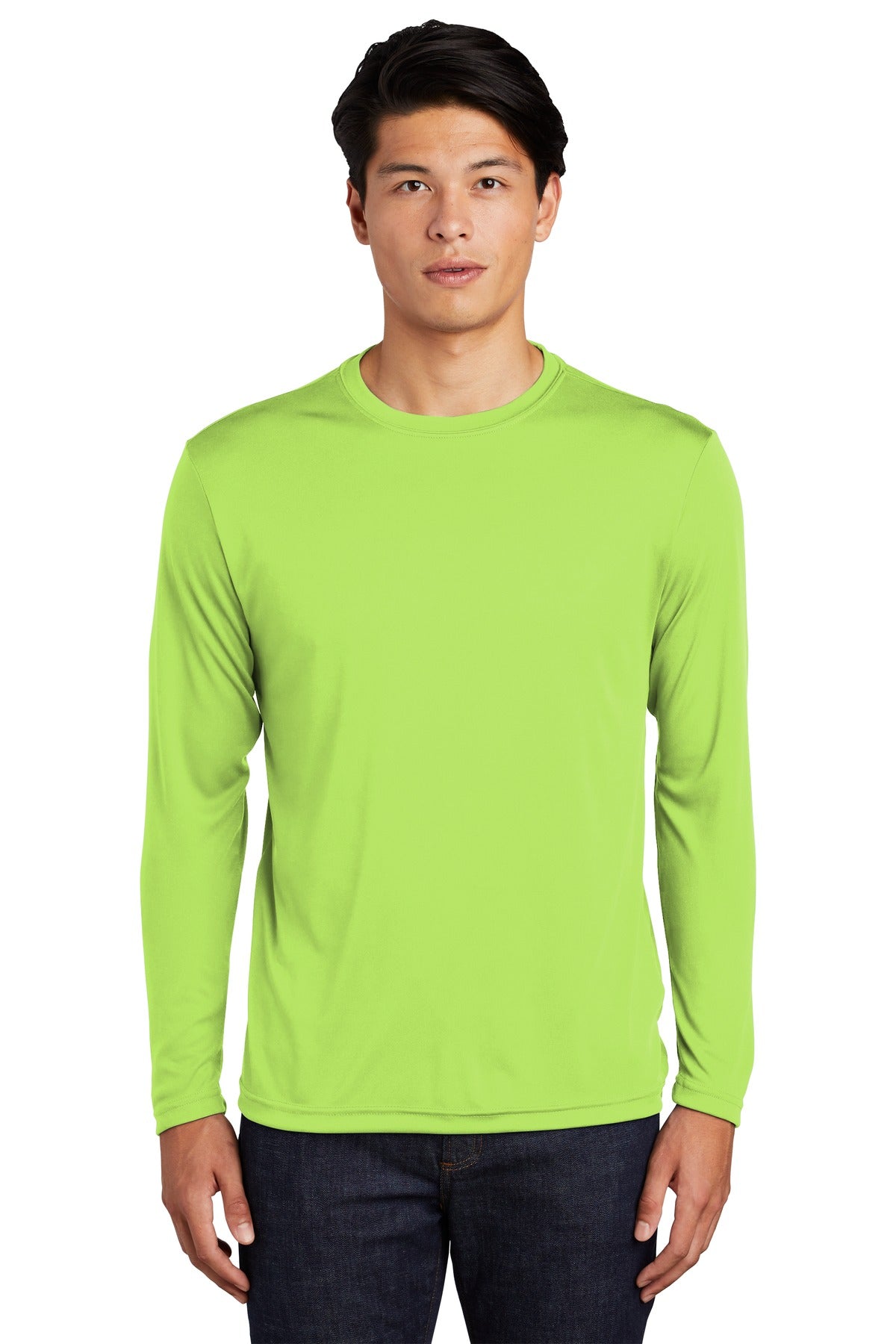 Sport-Tek Long Sleeve PosiCharge Competitor Tee - Lime Shock
