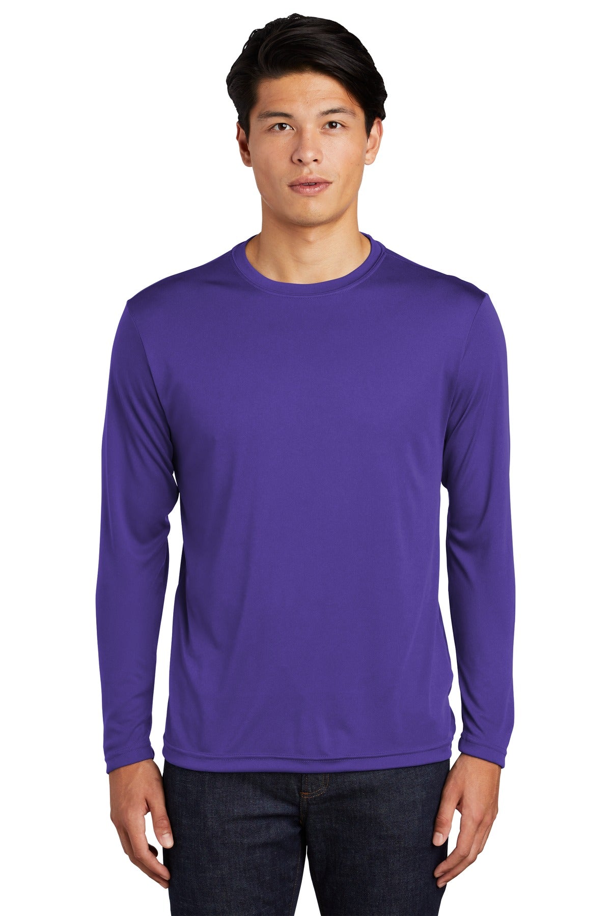 Sport-Tek Long Sleeve PosiCharge Competitor Tee - Purple
