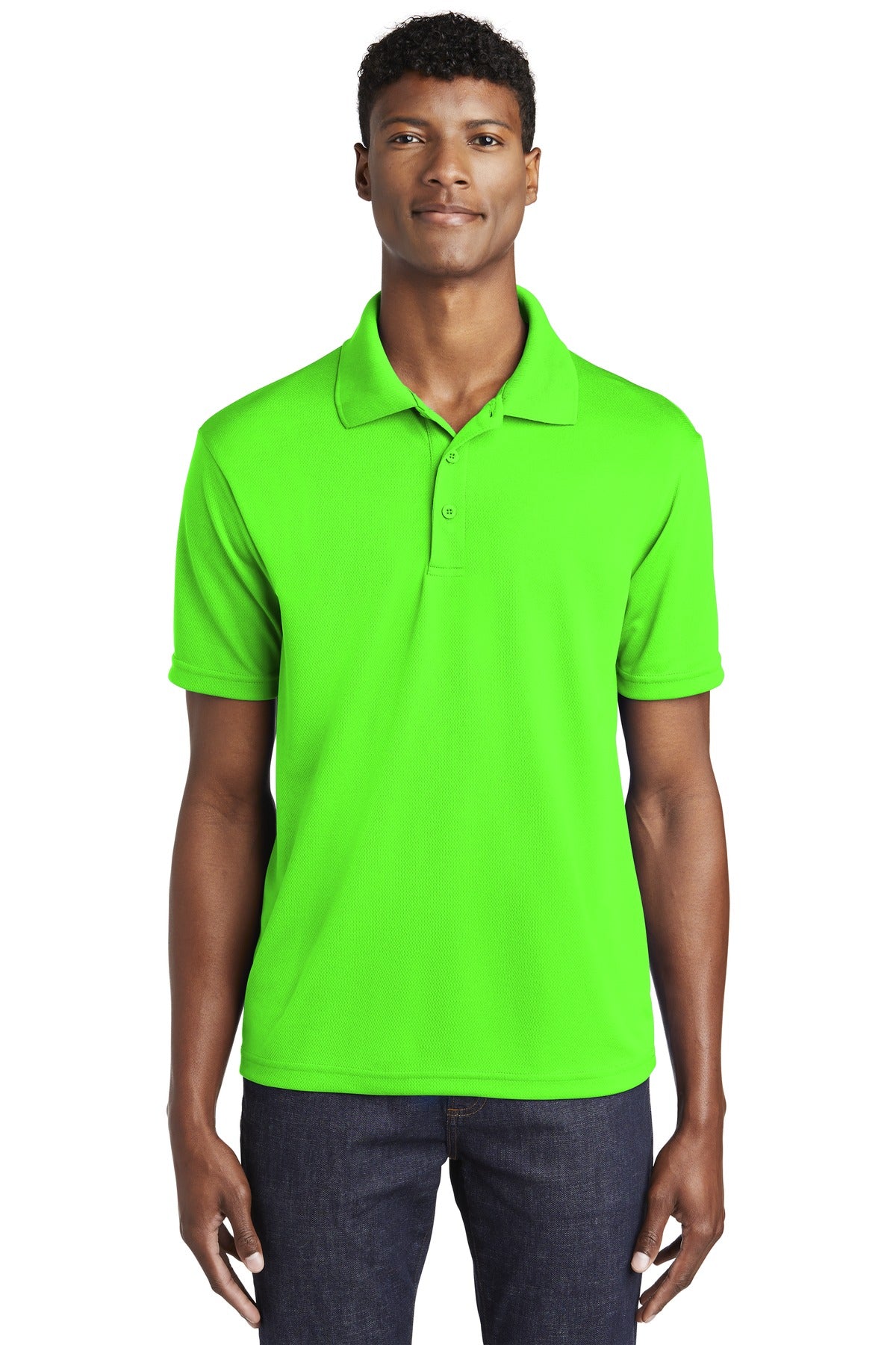 Sport-Tek PosiCharge RacerMesh Polo - Neon Green