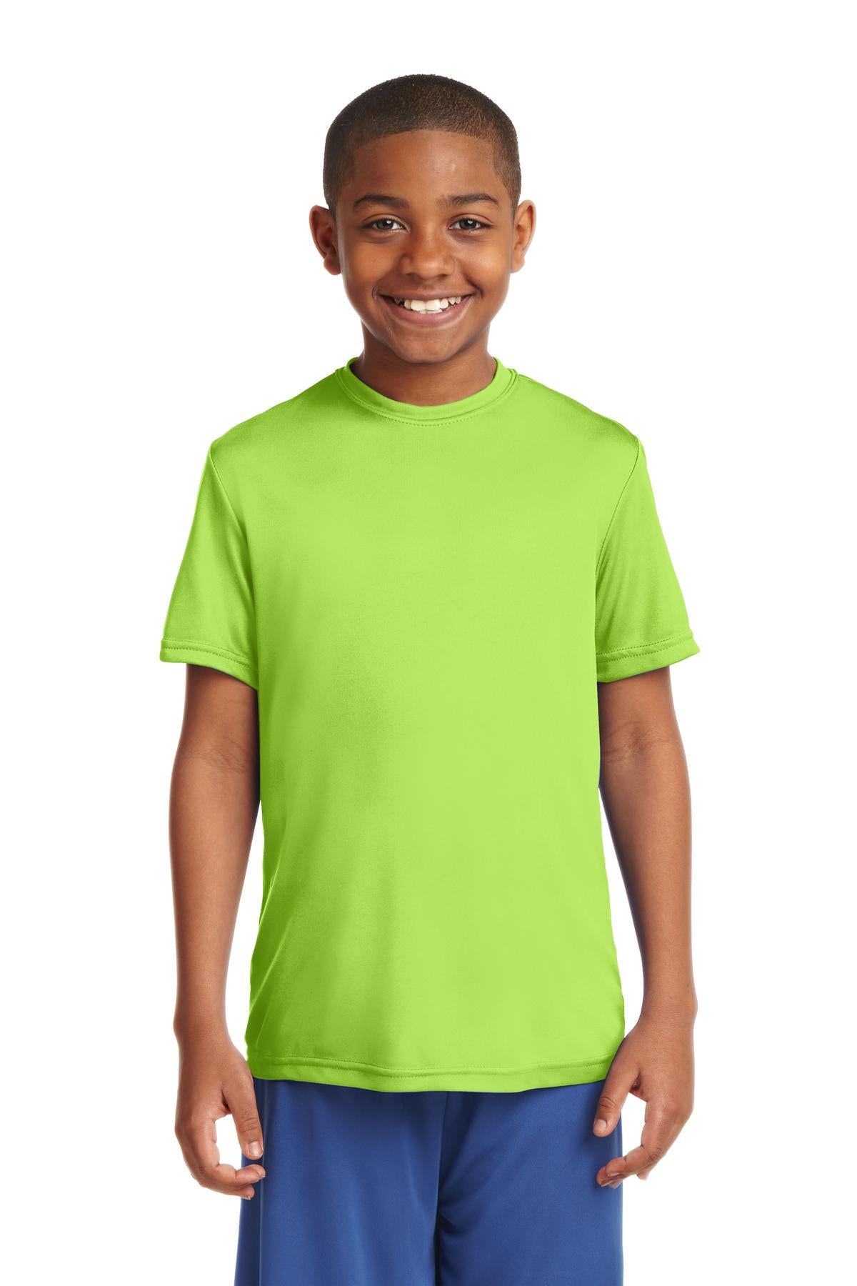 Sport-Tek Youth PosiCharge Competitor Tee - Lime Shock