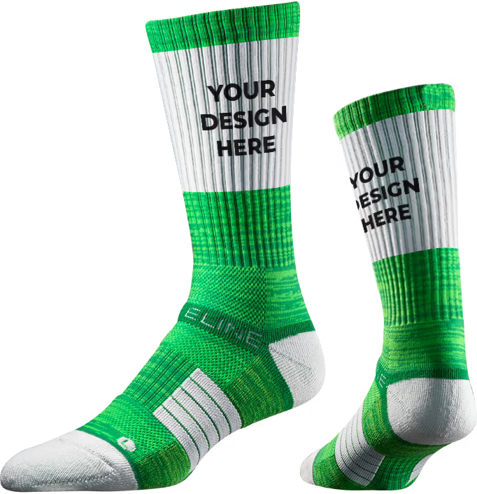 Strideline Premium Athletic Custom Crew Sock
