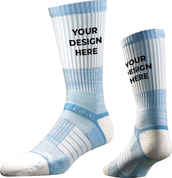 Strideline Premium Athletic Custom Crew Sock