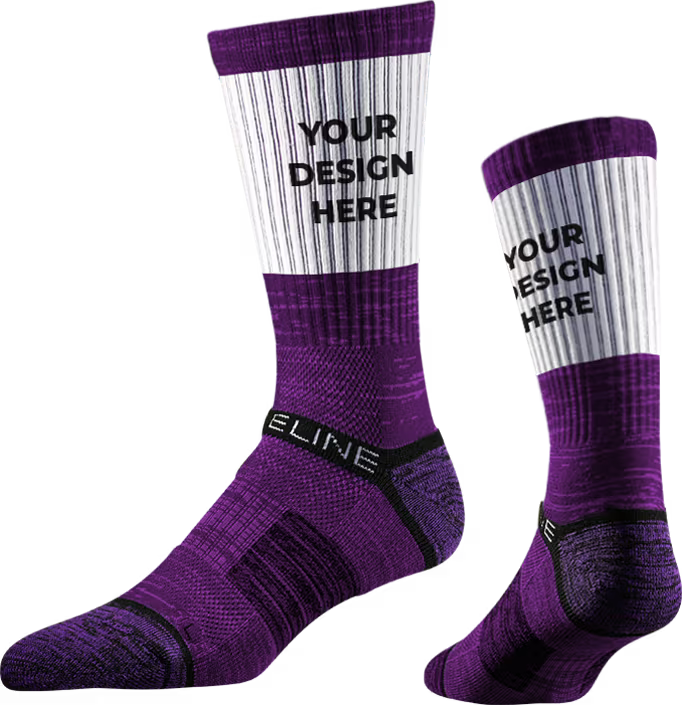 Strideline Premium Athletic Custom Crew Sock