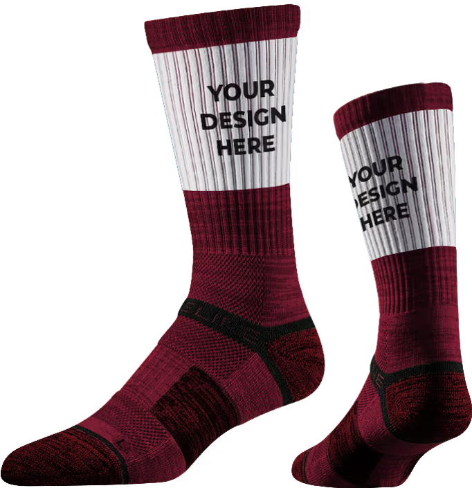 Strideline Premium Athletic Custom Crew Sock