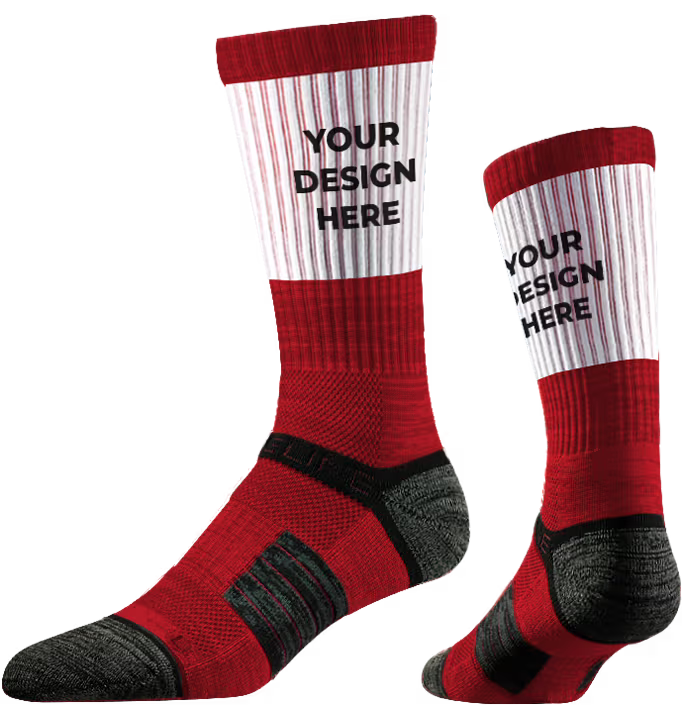 Strideline Premium Athletic Custom Crew Sock