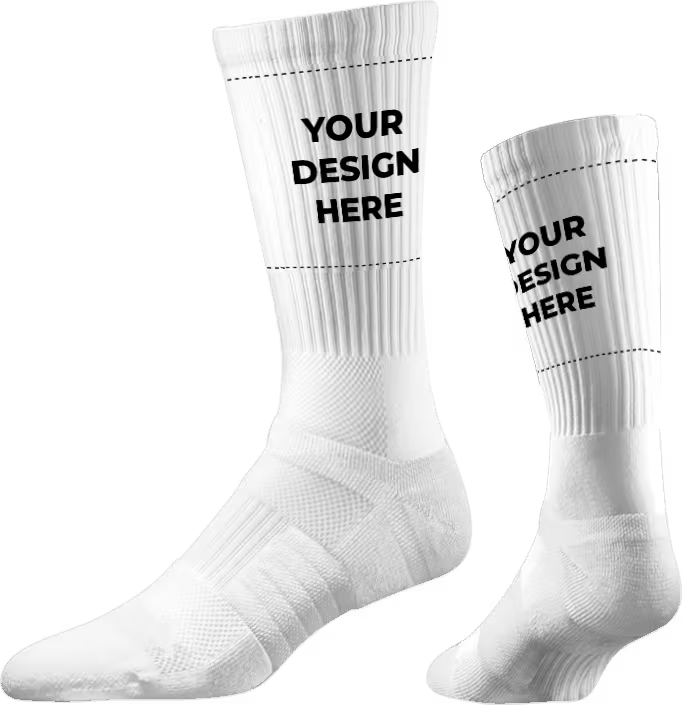 Strideline Premium Athletic Custom Crew Sock