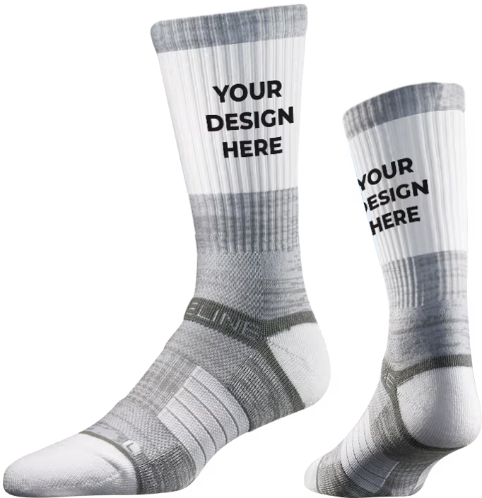 Strideline Premium Athletic Custom Crew Sock
