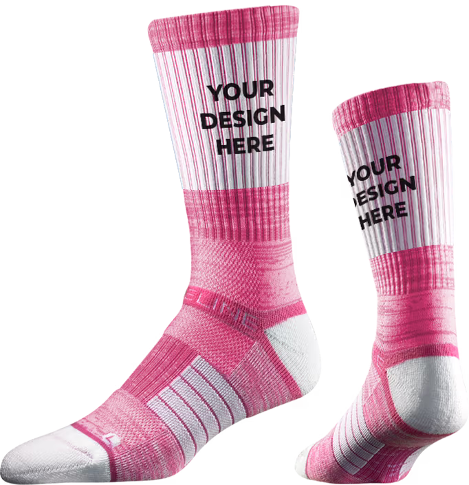 Strideline Premium Athletic Custom Crew Sock