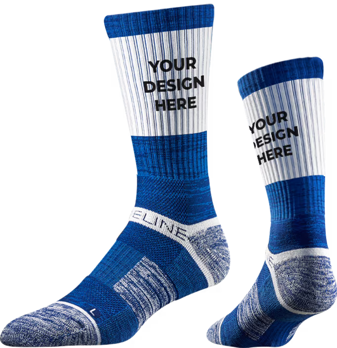 Strideline Premium Athletic Custom Crew Sock