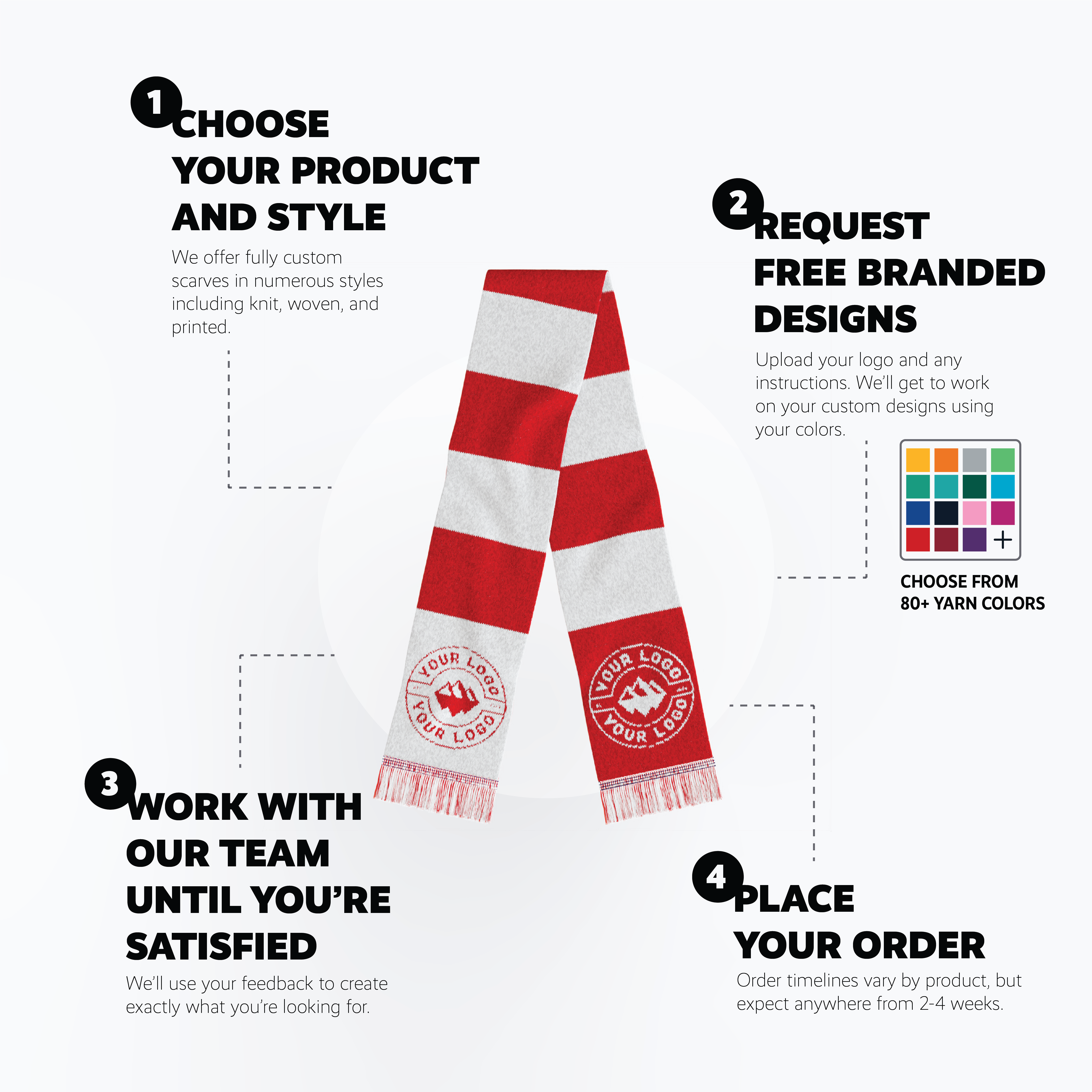 Champions Knit Custom Scarf Champions Knit Custom Scarf