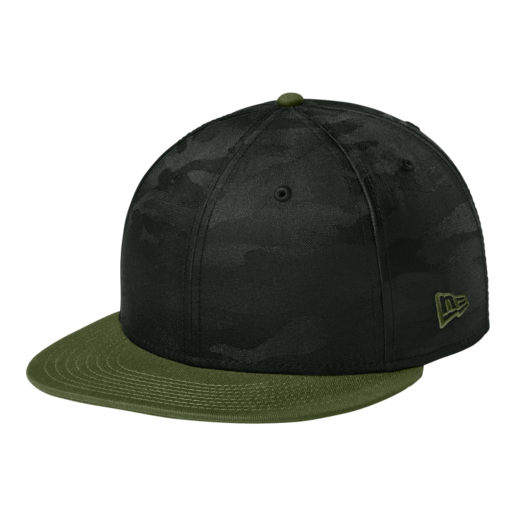 New Era Camo Flat Bill Custom Snapback Hat