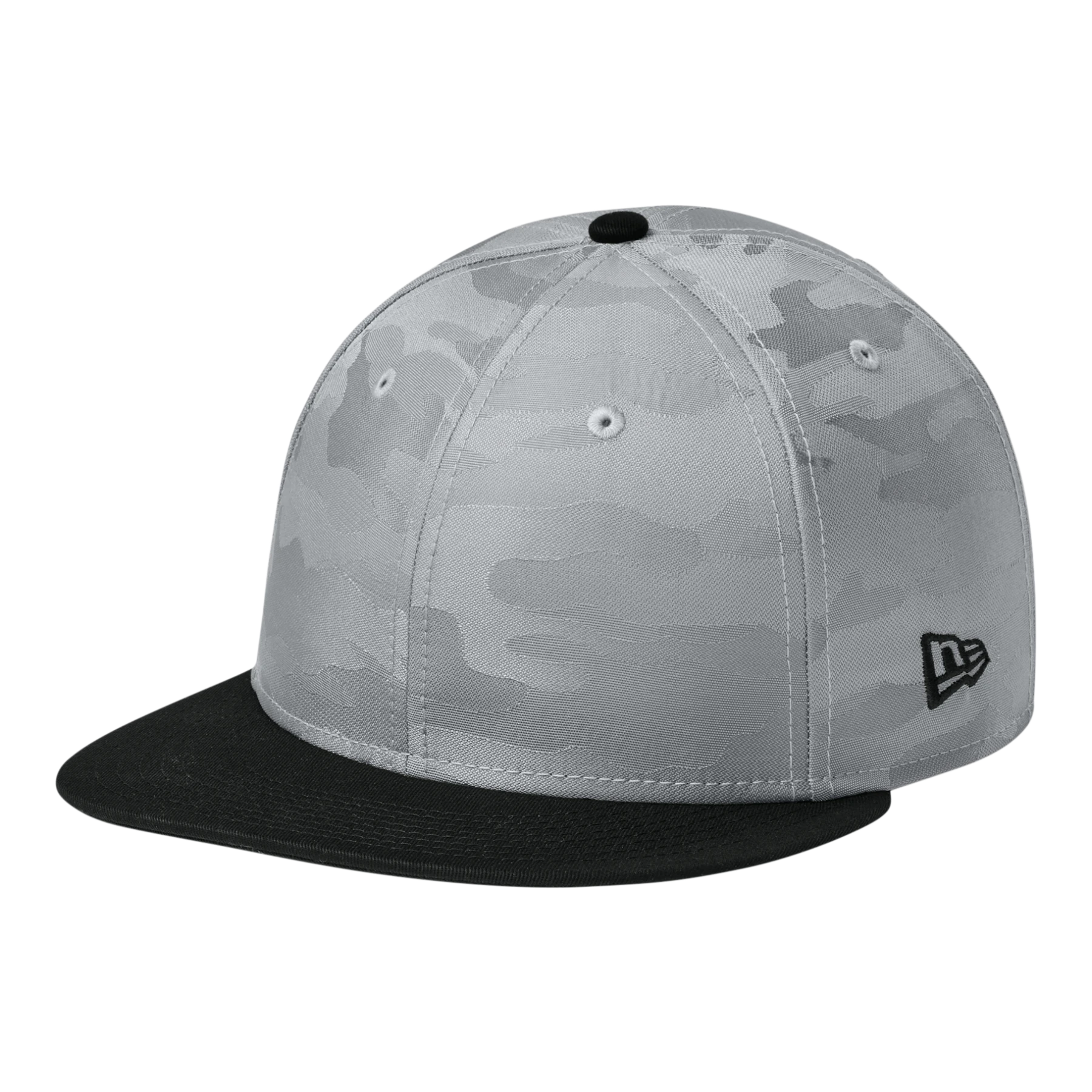 New Era Camo Flat Bill Custom Snapback Hat